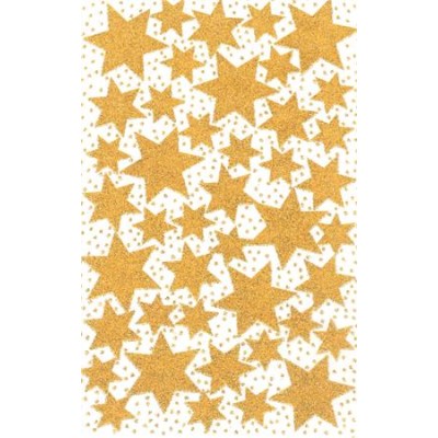 Matrica, 2 ív, 76x120 mm, AVERY ZWECKFORM, "Z-Design No.52225", arany csillagok