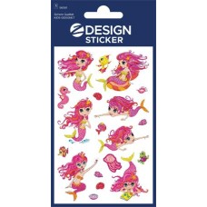 Matrica, fólia, 1 ív, 76x120 mm, AVERY ZWECKFORM, "Z-Design No.56061", hableány