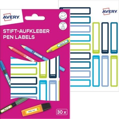 Etikett, tollcímke, 50x10 mm, kézzel írható, AVERY ZWECKFORM, kék-zöld, 30 etikett/csomag Etikett, tollcímke, 50x10 mm, kézzel írható, AVERY ZWECKFORM, kék-zöld, 30 etikett/csomag