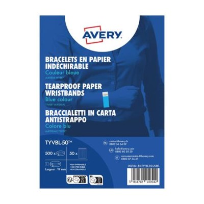 Karszalag, szakadásbiztos, 265x19 mm, AVERY ZWECKFORM "Tyvek", kék