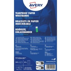 Karszalag, szakadásbiztos, 265x19 mm,  AVERY ZWECKFORM "Tyvek", zöld