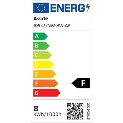 LED izzó, E27, gömb, A60, 8W, 806lm, 4000K, AVIDE