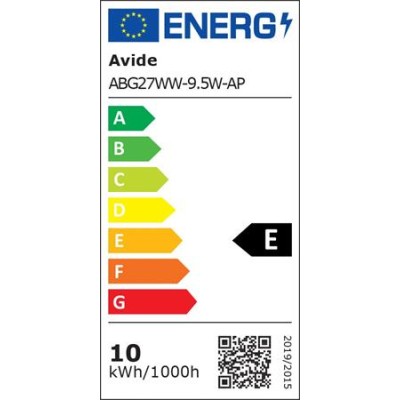 LED izzó, E27, gömb, A60, 9,5W, 1055lm, 3000K, AVIDE