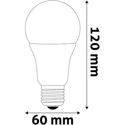 LED izzó, E27, gömb, A60, 13W, 1521lm, 4000K, AVIDE