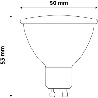LED izzó, GU10 spot, 7W, 610lm, 3000K, AVIDE
