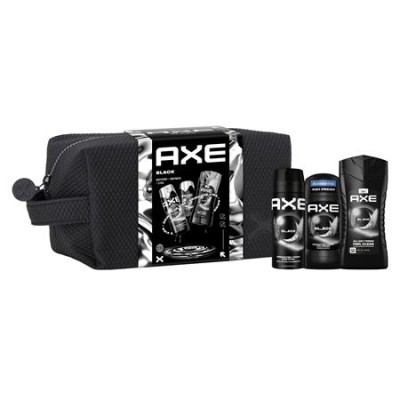 Karácsonyi ajándékcsomag férfiaknak neszeszerrel, AXE "Black"