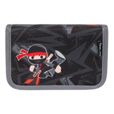 Tolltartó, klapnis, cipzáras, BELMIL "Ninja", fekete, nindzsa