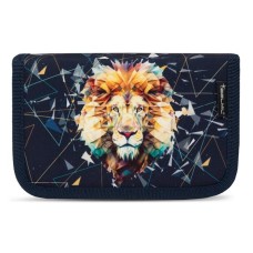 Tolltartó, klapnis, cipzáras, BELMIL "Lion", fekete, oroszlán