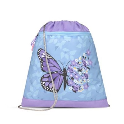 Tornazsák, BELMIL "Purple Blue Butterfly", lila, pillangó