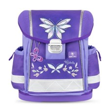 Iskolatáska, fémcsat, BELMIL "Classy Starlight Wings", csillagfény szárnyak