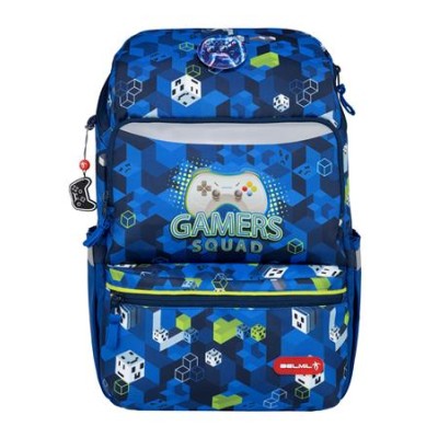 Iskolatáska, cipzáras, BELMIL "Zippy Gamer Squad", gamer