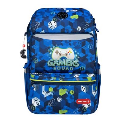 Iskolatáska, cipzáras, BELMIL "Zippy Gamer Squad", gamer