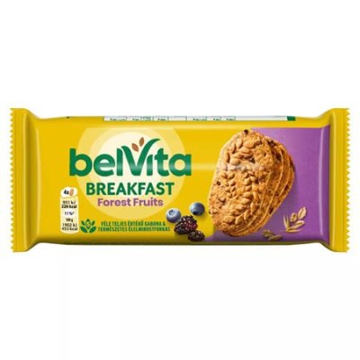 Keksz, 50 g, GYŐRI "Belvita Jó reggelt", erdei gyümölcsös