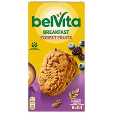 Keksz, 6x50 g, BELVITA "Jó reggelt", erdei gyümölcsös