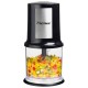 Ételaprító, 500 ml, BESTRON "AKC200", fekete-inox