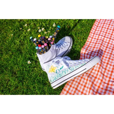 Dekormarker készlet, 1,5 - 2,3 mm, BIC "Paint marker", 8 különböző pasztell szín