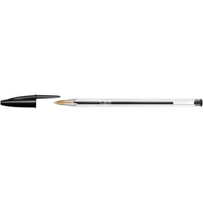 Golyóstoll, 0,32 mm, kupakos, BIC "Cristal Original", fekete