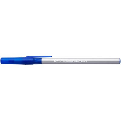 Golyóstoll, 0,28 mm, kupakos, BIC "Round Stic Exact", kék