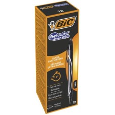 Zseléstoll, 0,3 mm, nyomógombos, BIC "Gel-ocity Quick Dry", fekete