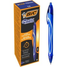 Zseléstoll, 0,3 mm, nyomógombos, BIC "Gel-ocity Quick Dry", kék