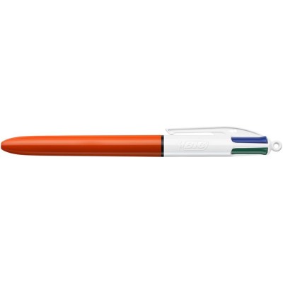 Golyóstoll, 0,3 mm, nyomógombos, négyszínű, BIC "4 Colours Fine"