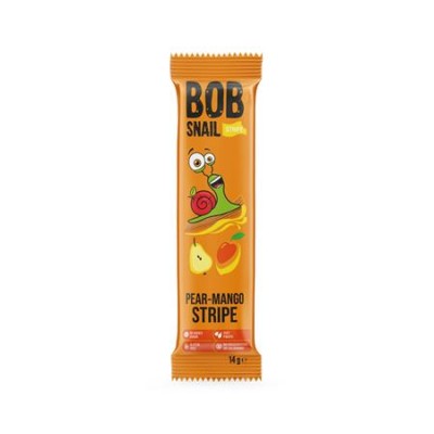 Gyümölcsszelet, 14 g, BOB SNAIL, körte-mangó