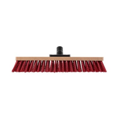 Tolóseprű, kültéri, fa, 40 cm, BONUS "Maddox", piros