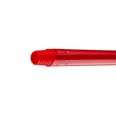 Nyél, menetes, alukróm, 140 cm, BONUS "Heavy Duty", piros