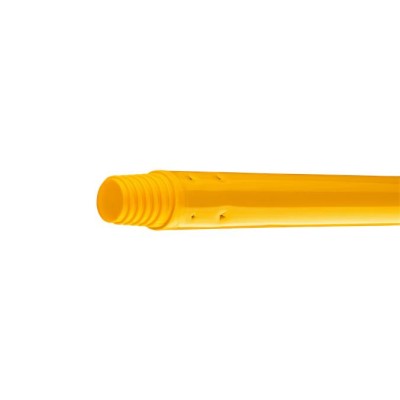 Nyél, menetes, alukróm, 140 cm, BONUS "Heavy Duty", sárga