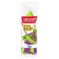 Felmosófej, mikroszálas, BONUS "MicroMOP", zöld-lila
