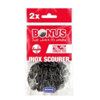 Inox fémsúroló, spirál, 2 db, BONUS