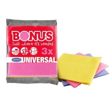 Törlőkendő, univerzális, 3 db BONUS "Universal"