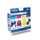 LC980BCMY Tintapatron multipack DCP 145C, BROTHER, b+c+m+y, 1*300 oldal, 3*260 oldal