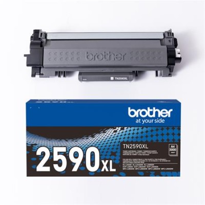 TN2590XL Lézertoner HL-L2402,  DCP-L2622 nyomtatókhoz, BROTHER, fekete, 3k