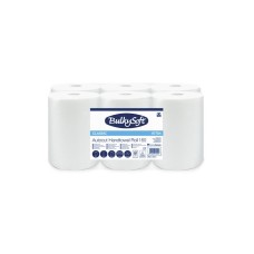 Kéztörlő, tekercses, 15,5 cm átmérő, 2 rétegű, BULKYSOFT "Universal System", hófehér