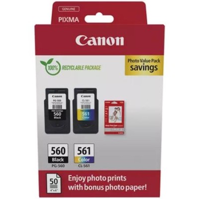 PG560/CL561 tintapatron multipack PIXMA TS5350 nyomtatókhoz, CANON, fekete+színes, 2*180 oldal