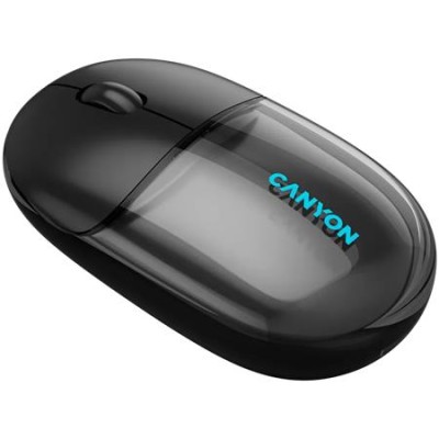 Egér, vezeték nélküli, dual-mode kapcsolat, optikai, CANYON "OnClick 24", fekete