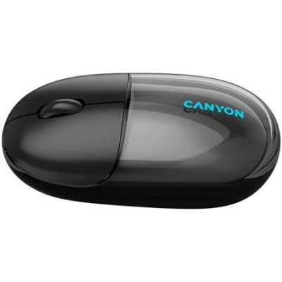 Egér, vezeték nélküli, dual-mode kapcsolat, optikai, CANYON "OnClick 24", fekete