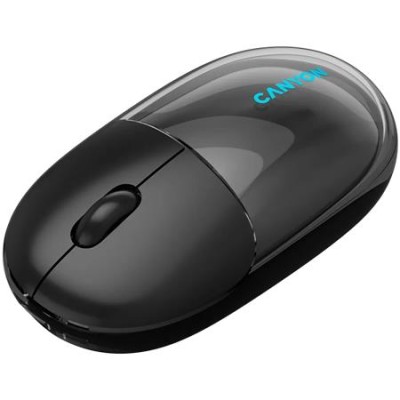 Egér, vezeték nélküli, dual-mode kapcsolat, optikai, CANYON "OnClick 24", fekete