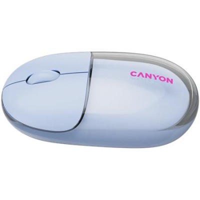 Egér, vezeték nélküli, dual-mode kapcsolat, optikai, CANYON "OnClick 24", kék
