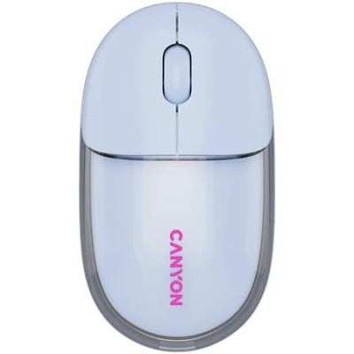 Egér, vezeték nélküli, dual-mode kapcsolat, optikai, CANYON "OnClick 24", kék