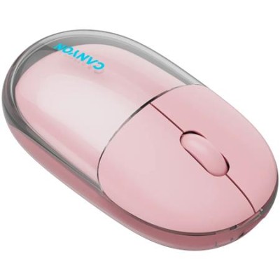 Egér, vezeték nélküli, dual-mode kapcsolat, optikai, CANYON "OnClick 24", rózsaszín