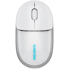 Egér, vezeték nélküli, dual-mode kapcsolat, optikai, CANYON "OnClick 24", fehér