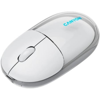 Egér, vezeték nélküli, dual-mode kapcsolat, optikai, CANYON "OnClick 24", fehér