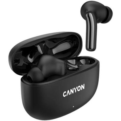 Fülhallgató, TWS vezeték nélküli, Bluetooth 5.4, CANYON "OnGo 9", fekete Fülhallgató, TWS vezeték nélküli, Bluetooth 5.4, CANYON "OnGo 9", fekete