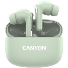 Fülhallgató, TWS vezeték nélküli, Bluetooth 5.4, CANYON "OnGo 9", zsálya