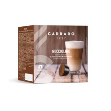 Kávékapszula, Dolce Gusto® kompatibilis, 16 db, CARRARO "Nocciolino"