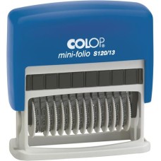Számbélyegző, COLOP "S120/13", natúr filc párnával