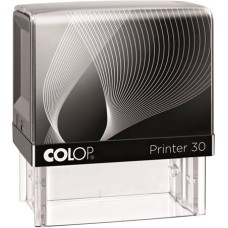 Bélyegző, COLOP "Printer IQ 30" fekete ház - fekete párnával