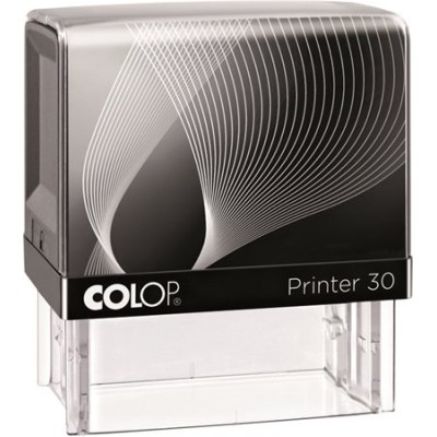 Bélyegző, COLOP "Printer IQ 30" fekete ház - fekete párnával